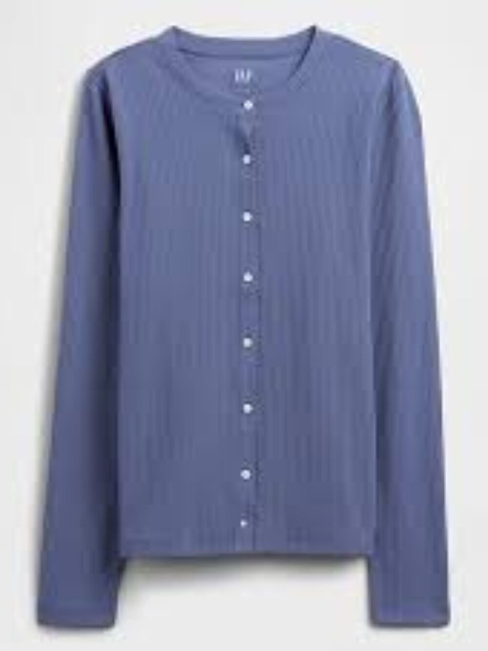 GAP Blue Ridge Long-Sleeve Ribbed Button-Up Top/NWT/MEDIUM